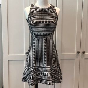 Like New Black and White Loft Dress